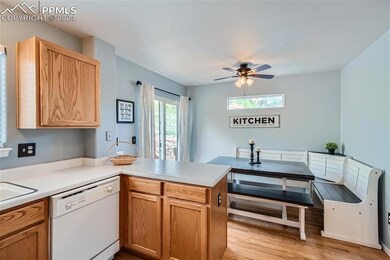 Eat in dining with a walkout feature to the back p