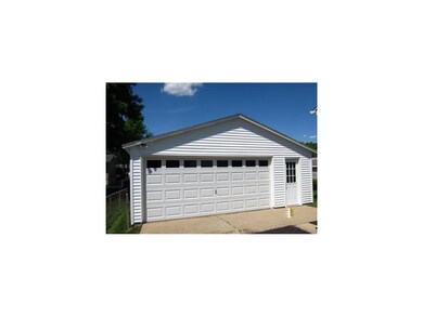 Garage. Oversized 2 stall with new siding and door