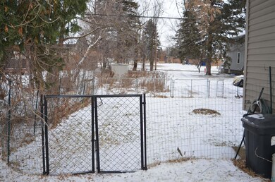 View of yard layered in snow