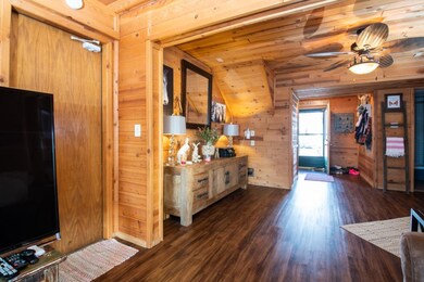 Facing front door