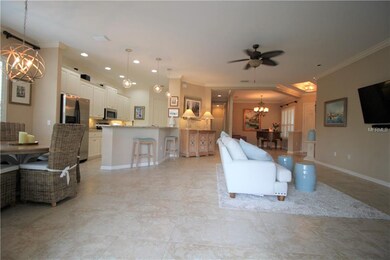 Crown Moulding and Tile Flooring in Kitchen, Great