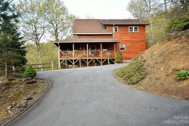 Lots of paved parking by the cabin