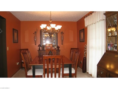 The dining room provides great space for enjoying a meal and has easy access to the kitchen.