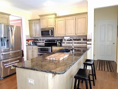 Newer Kitchen with Tile Back Splash, Granite Count