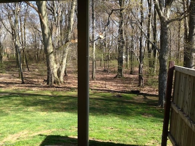 View from rear sliding door