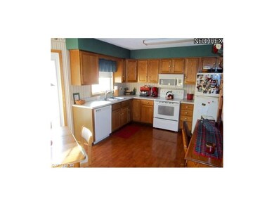 Kitchen with French Doors leading to Deck