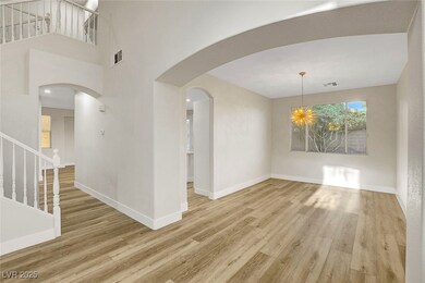 Unfurnished dining area with wood finished floors,