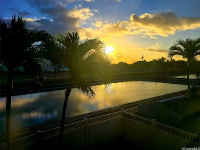 view of sunrise from upstairs