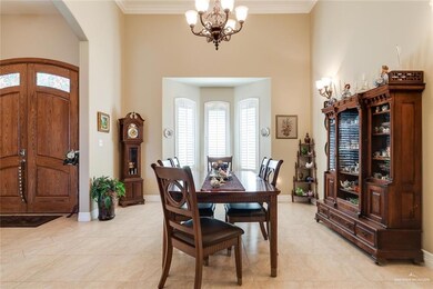 Formal Dining Room with plantation shutters.