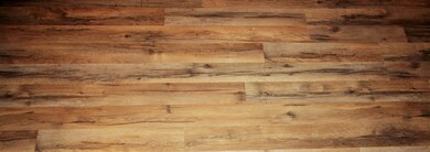 Tavern Oak flooring in living room and kitchen