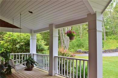 Front porch with bead board