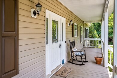 Inviting front porch