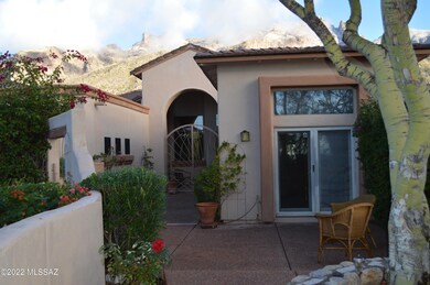 Sliding door entrance to Casita