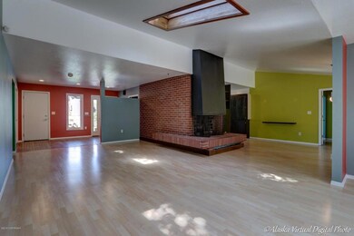 Wood burning fireplace