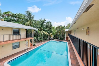 Waterfront Building withan oversize pool
