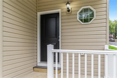Model photos of the townhomes.