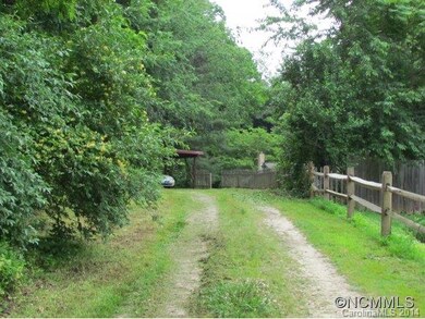 Private driveway to carport