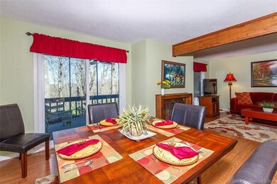 Dining area with porch access