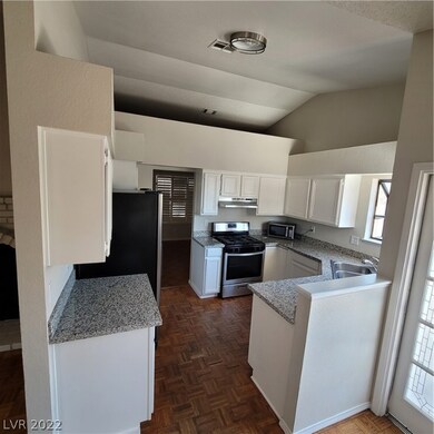 Granite counter tops, stainless steel appliances.