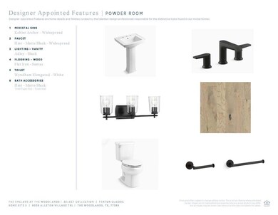 Designer appointed features 
