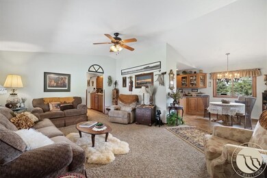 Main floor living room view from the front entry