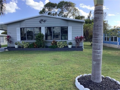 View of front of home with a front yard