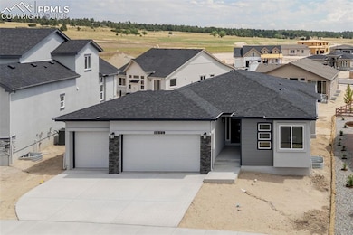 Somerton-Prairie Elevation-Ranch Plan-3 Car Garage-Finished Garden Level Basement with 9' Ceilings!