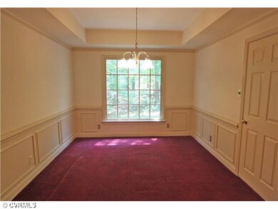 Dining Room - Formal dining room with trey ceiling