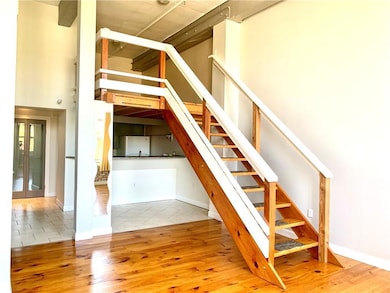 Staircase to loft bedroom