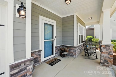 Relax on your covered front porch.