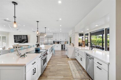 Plenty of space in kitchen for cooking while enter