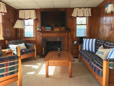 Living room with fireplace