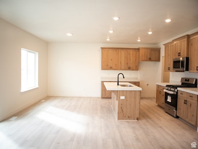 Kitchen and adjacent dining area.