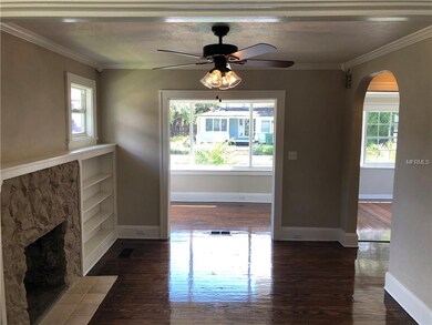 Family room looking towards den.