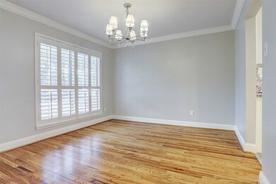 The formal dining is flexible to accommodate most