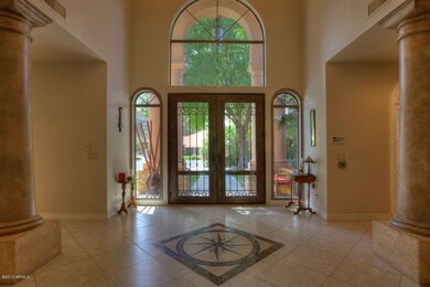 High ceilinged foyer