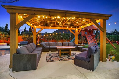 Well designed Gazebo inviting for gathering in comfort. Relaxation or entertaining is at your fingertips. This was an extra add on!!