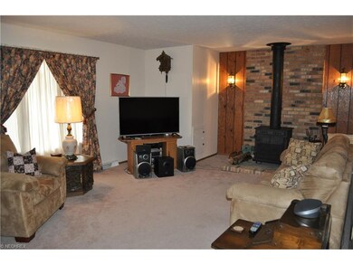 Let the wood burning stove in the living room keep you warm and cozy during the winter months