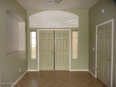 Large double door entry