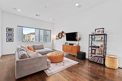 Second floor living space with great windows