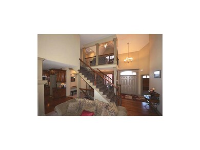 Living Room looking towards entryway and Loft
