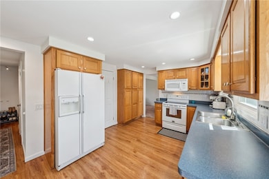 Kitchen- Note large pull-out Storage shelves