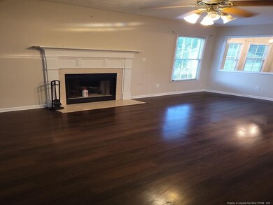 Living Room wood Burning Fireplace