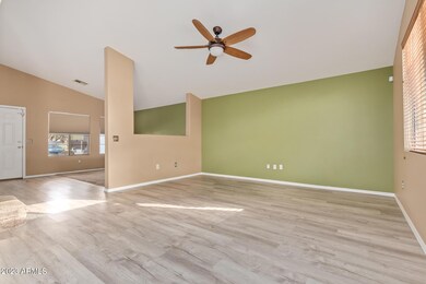 Vaulted ceilings, open & bright!