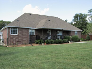 The covered back porch and deck are perfect for outdoor entertaining! 