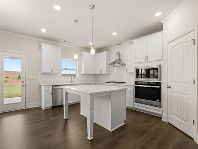 Grayson updated kitchen with a large center island