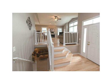 Entryway. Go up to the main living area, kitchen, 