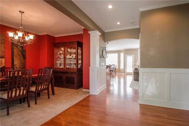Entry into Home with Formal Dining Room.