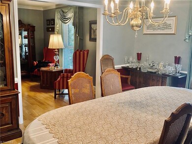 View of dining room through to living room.