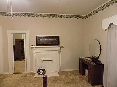 Fireplace in bedroom
